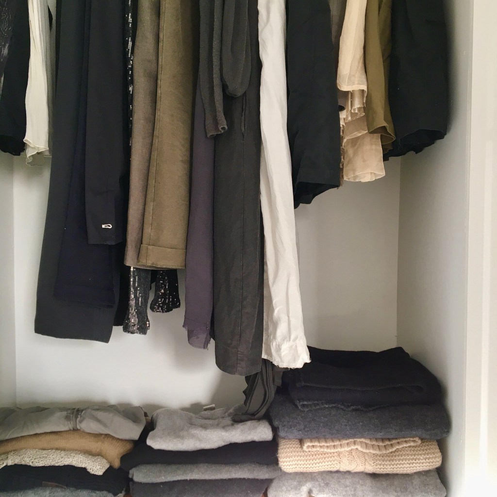 wardrobe edit and organise